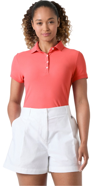 2026 Helly Hansen Womens Crewline Polo Top 53049 - Sunset Pink